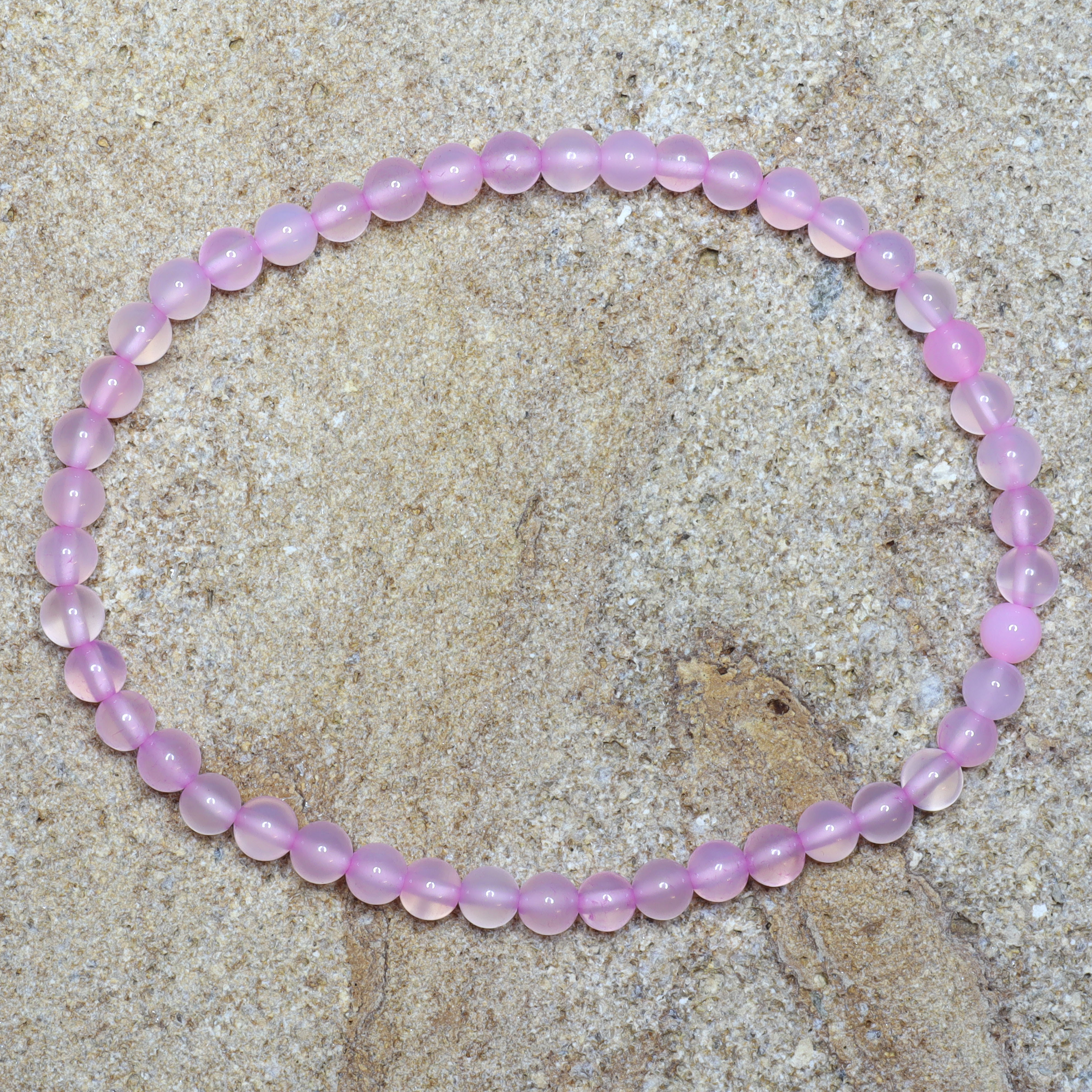 naramek-achat-ruzove-barveny-4-mm